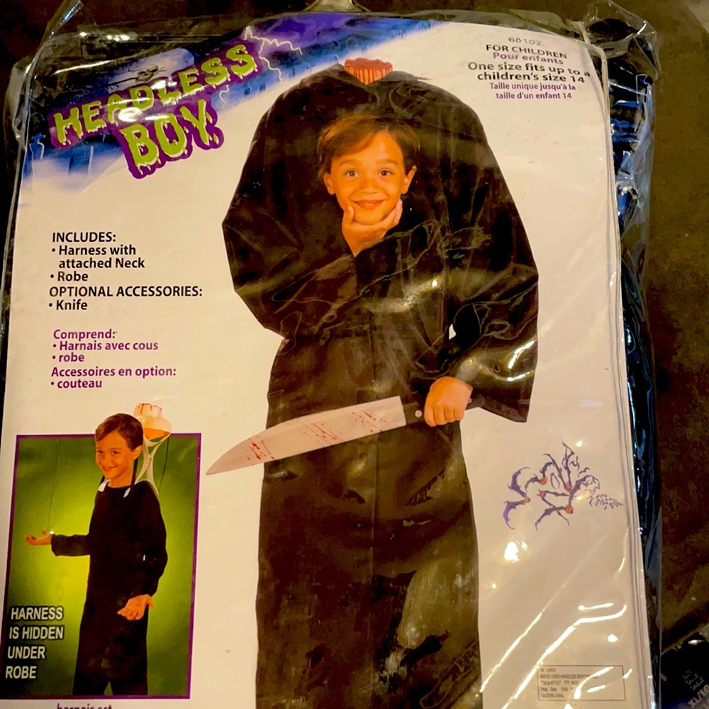 Headless boy costume